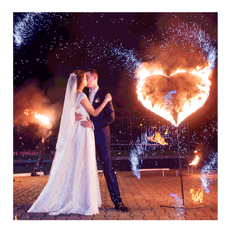 Организация пиротехнического шоу на свадьбу  Знаменск | znamensk.salutsklad.ru
