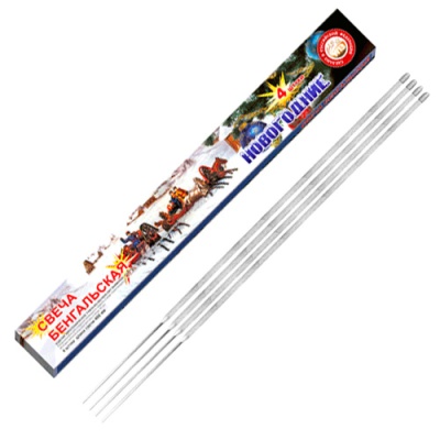 Новогодние 400-4 мм. Бенгальские огни купить в Знаменске | znamensk.salutsklad.ru